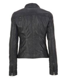 Black Scuba Leather Jacket