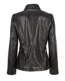 Shirt Style Collar Leather Jacket