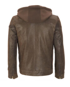 Moto Leather Hoodie
