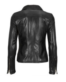 Black Scuba Leather Jacket
