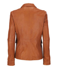 Light Leather Blazer