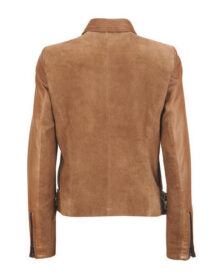Brown Leather Suede Combo Jacket