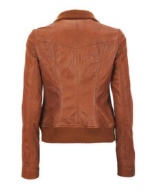 Leather Fleece Bomber Jacket