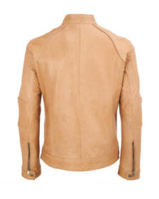 Double Chest Pocket Leather Jacket
