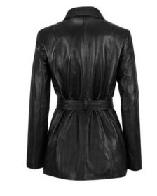 Belted Out Liner Leather Coat
