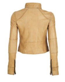 Long Sleeves Leather Jacket