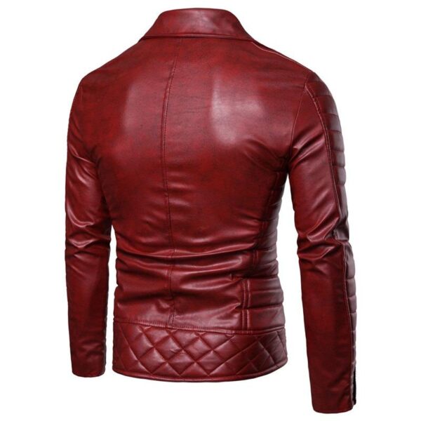 Retro Padded Leather Jacket