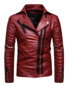 Retro Padded Leather Jacket