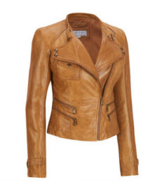 Asymmetrical Leather Jacket
