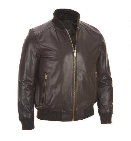 Classic Bomber Leather Jacket
