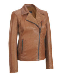 Brown Leather Suede Combo Jacket
