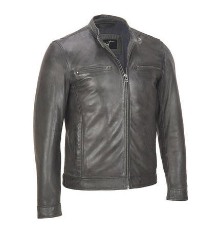 Open Bottom Leather Jacket