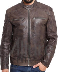 Waxed Leather Jacket