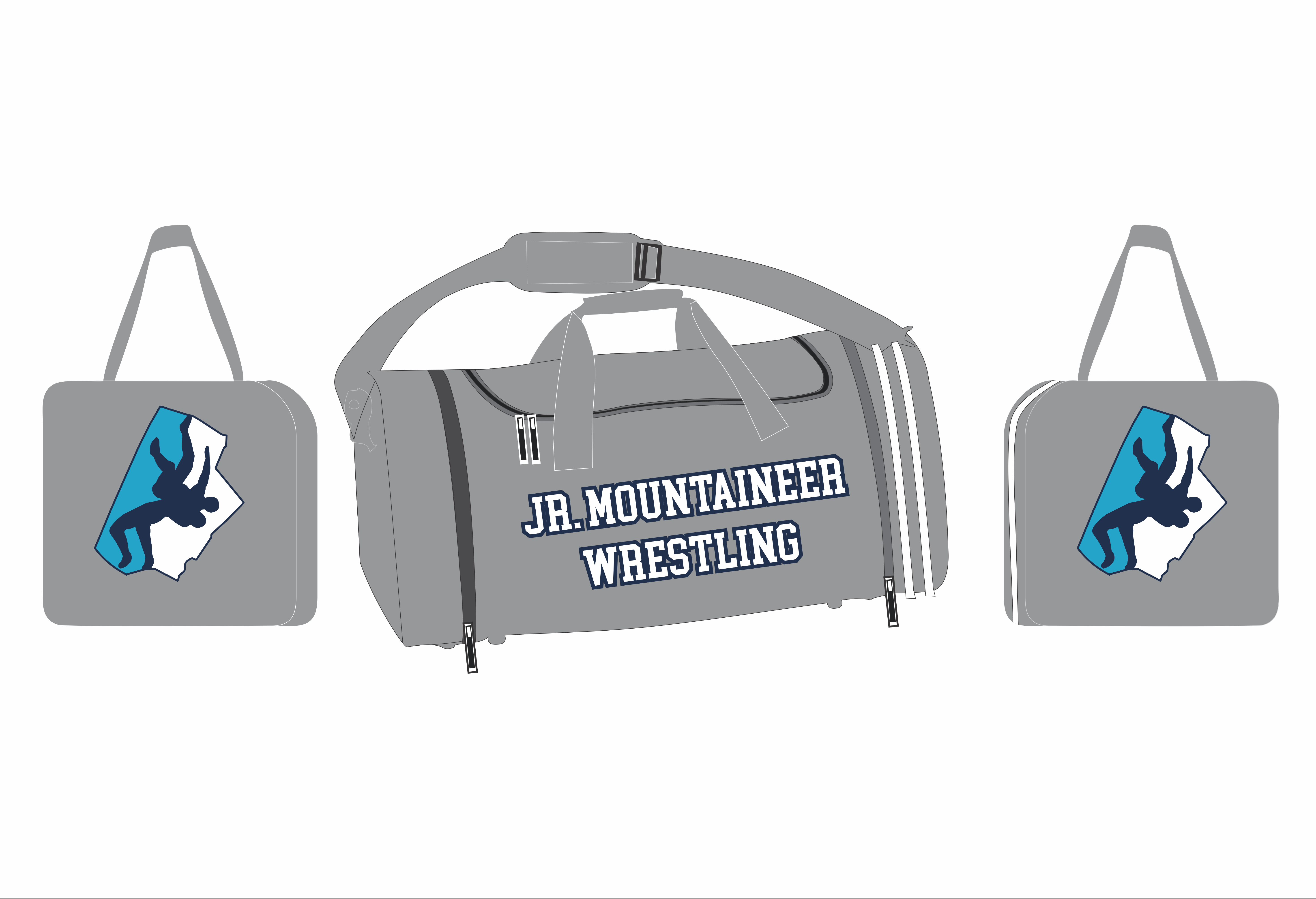 LW Grey Duffle Bag
