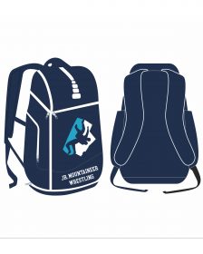 League Wears Blue Backpack