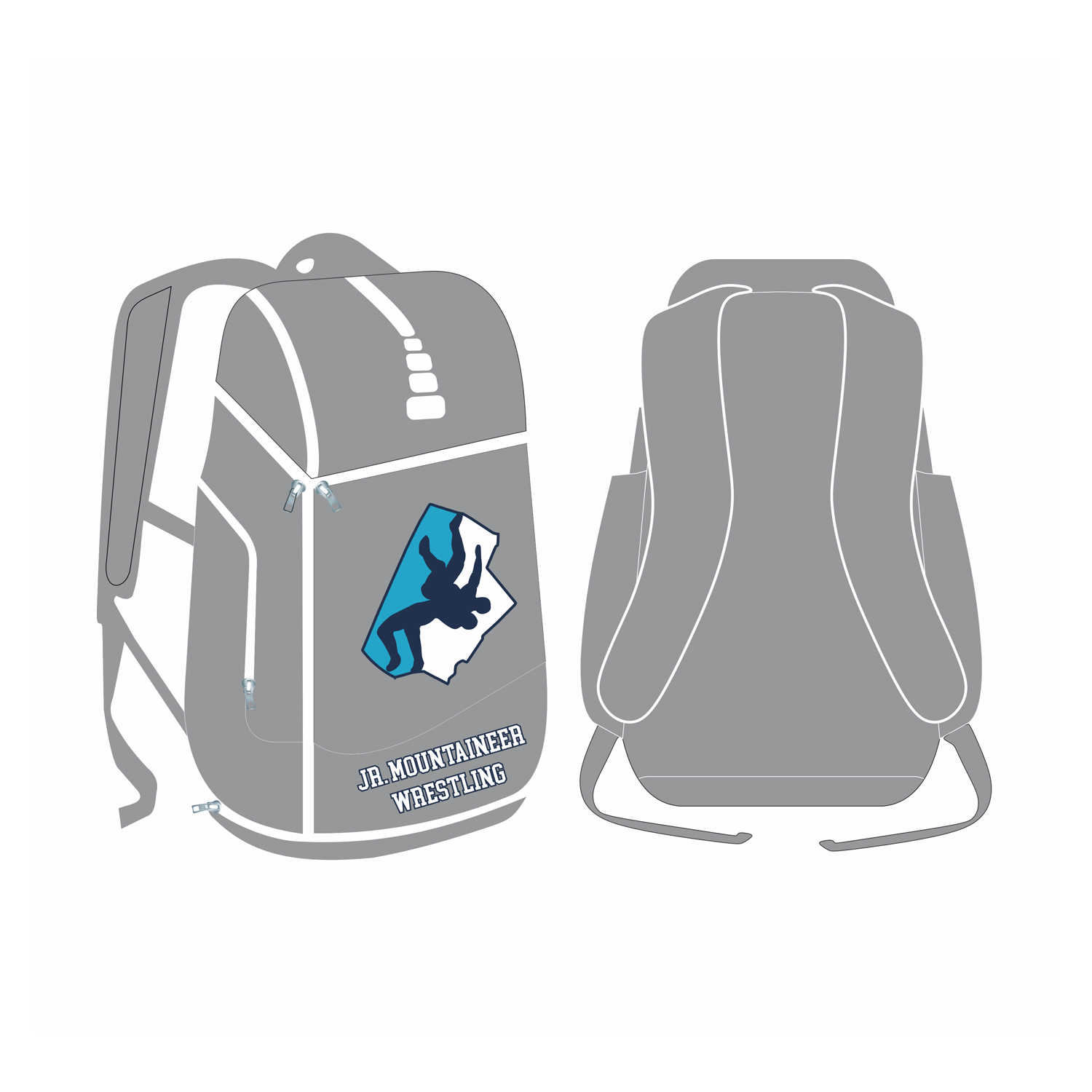League Wears Grey Backpack